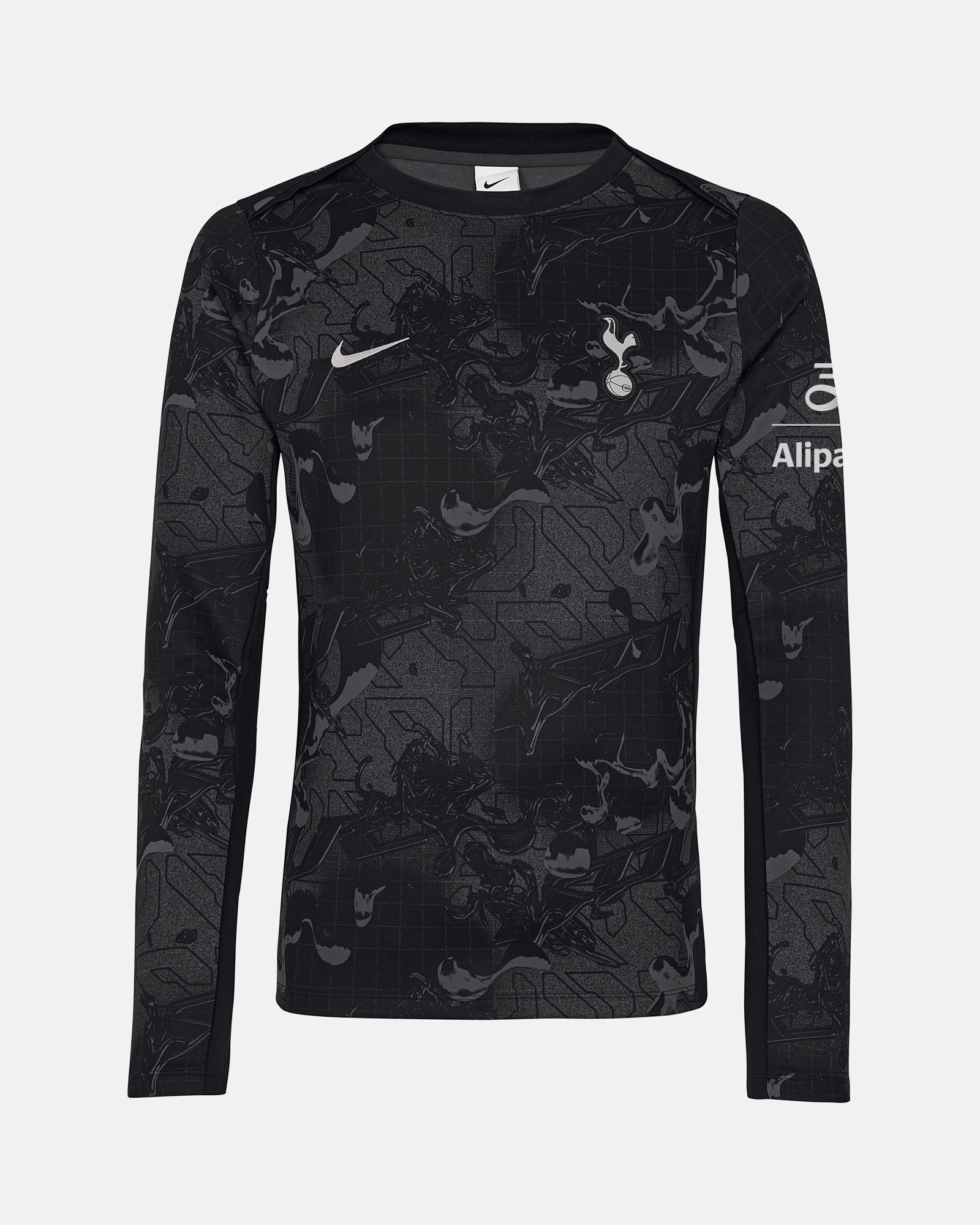 Spurs Nike Mens Black Long Sleeve Warm Up T-Shirt 2025/26