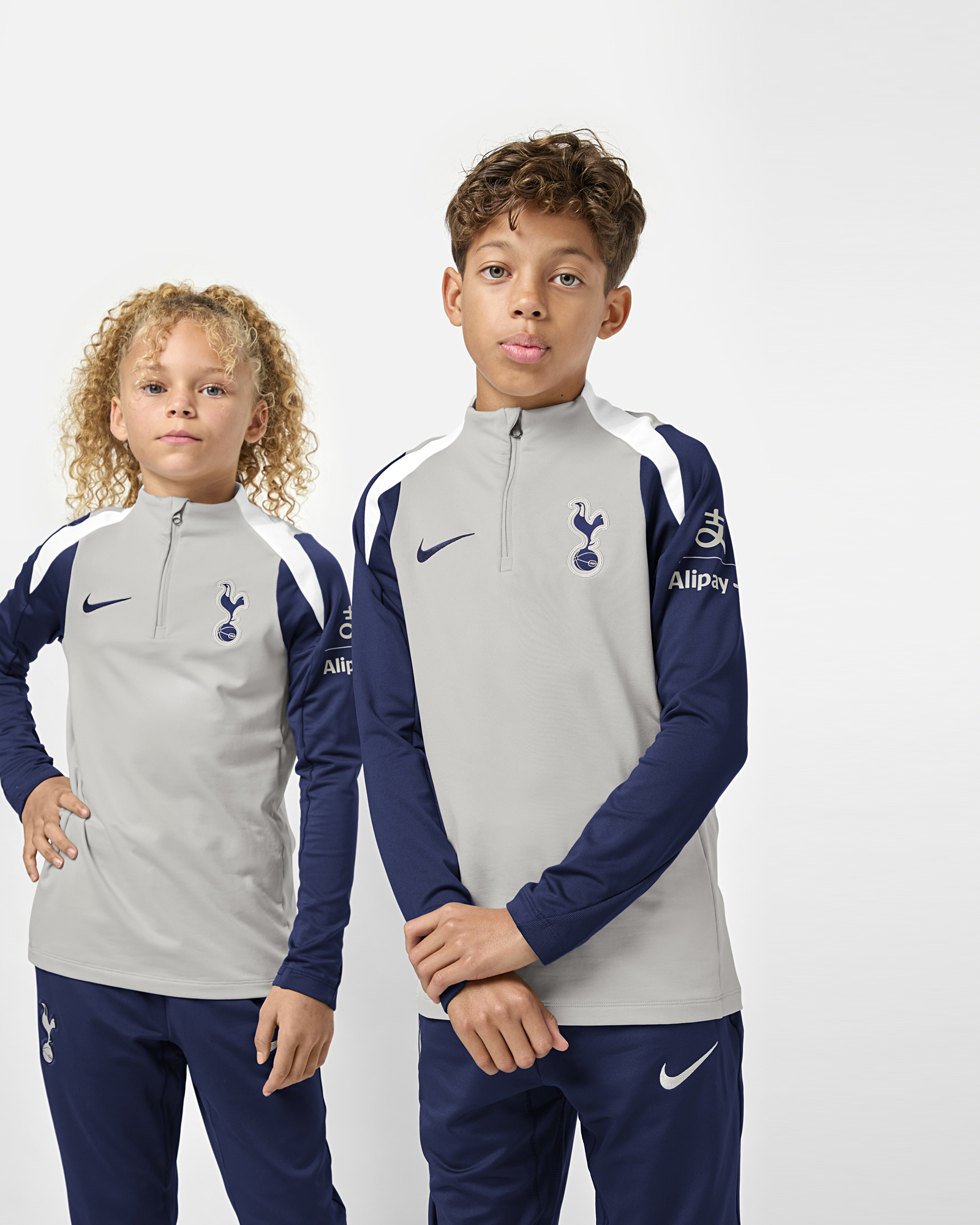 Spurs Nike Youth Grey Drill Top 2025/26