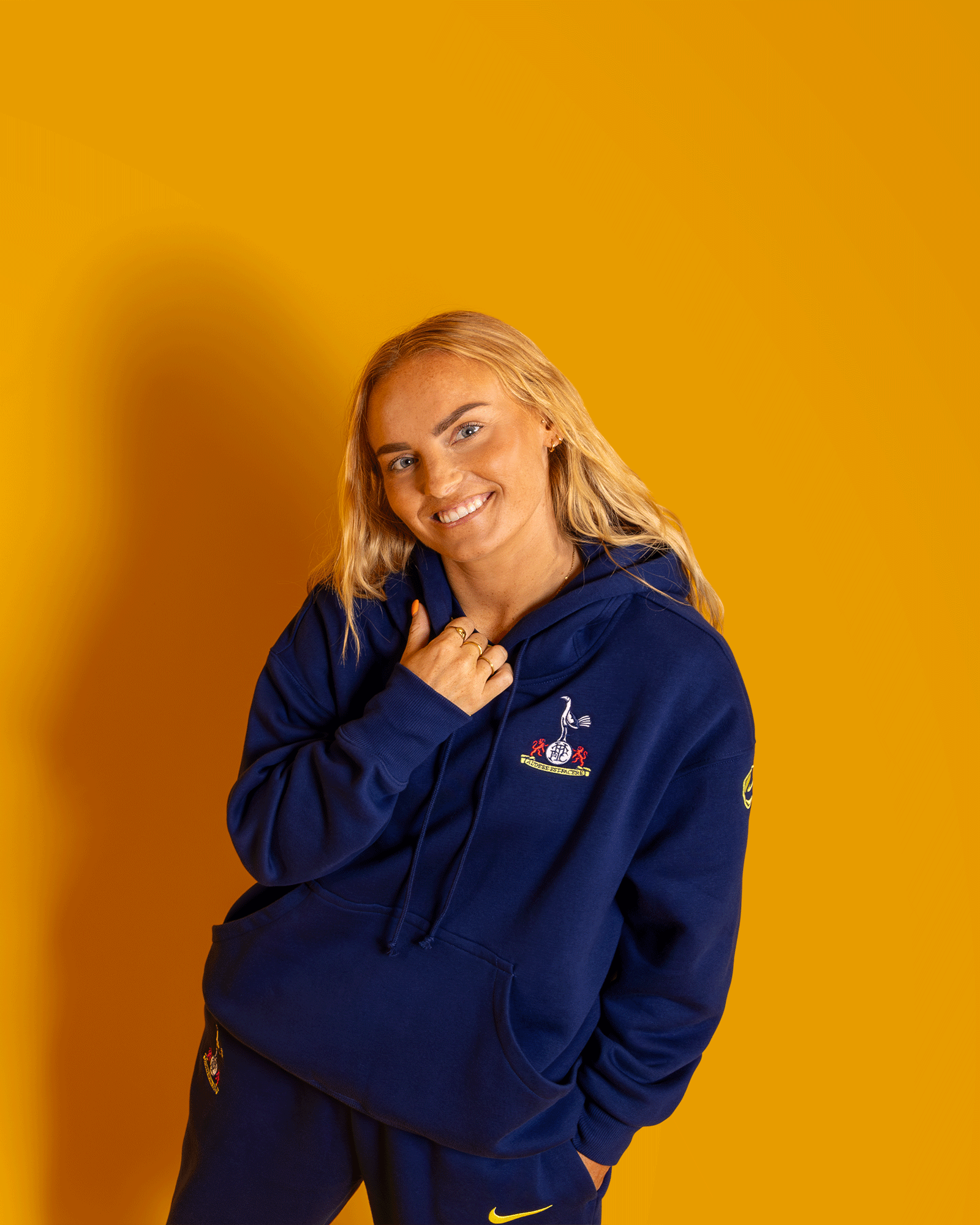 Spurs Nike Womens Navy T90 Phoenix Hoodie 2025/26