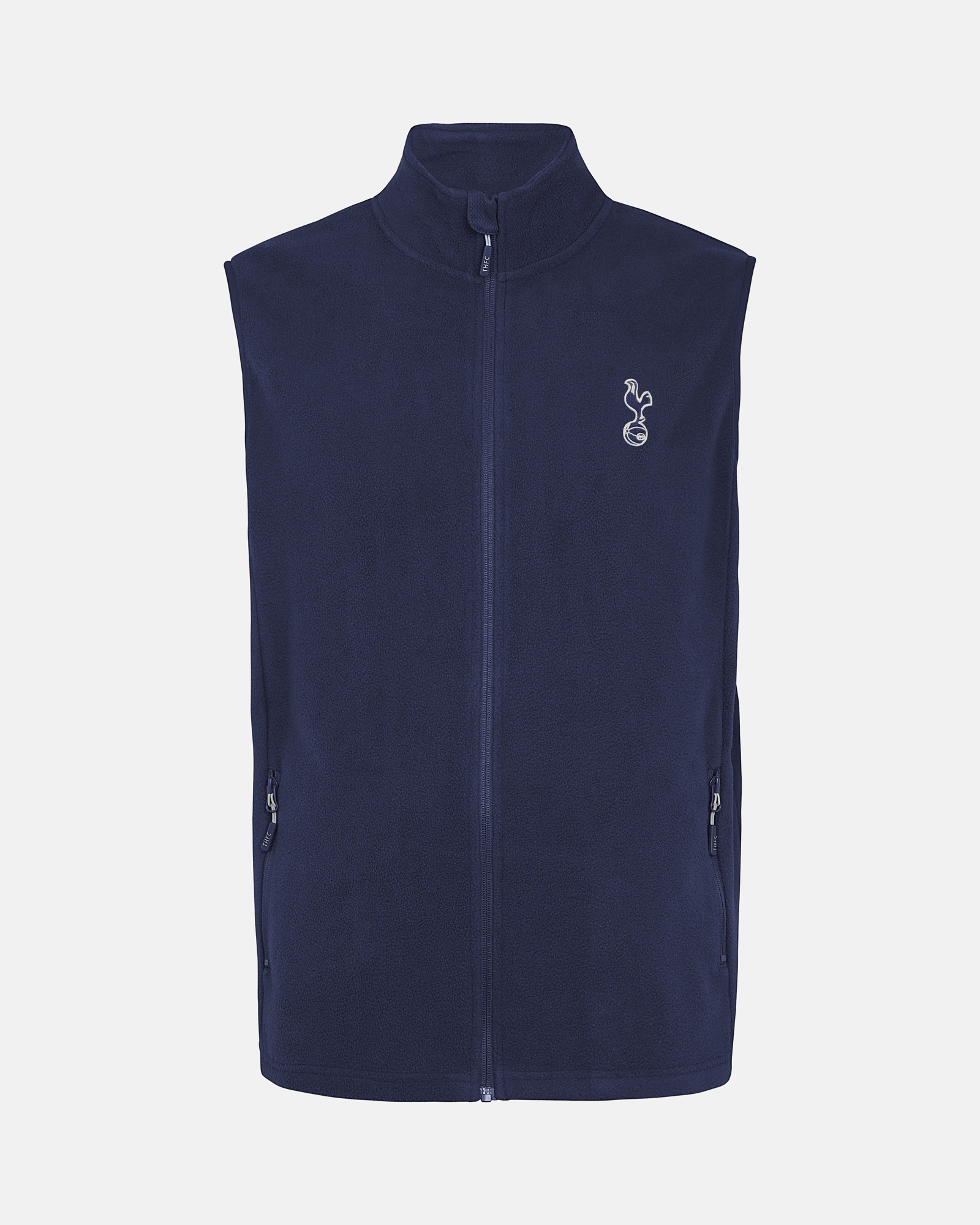 Spurs Mens Navy Fleece Gilet