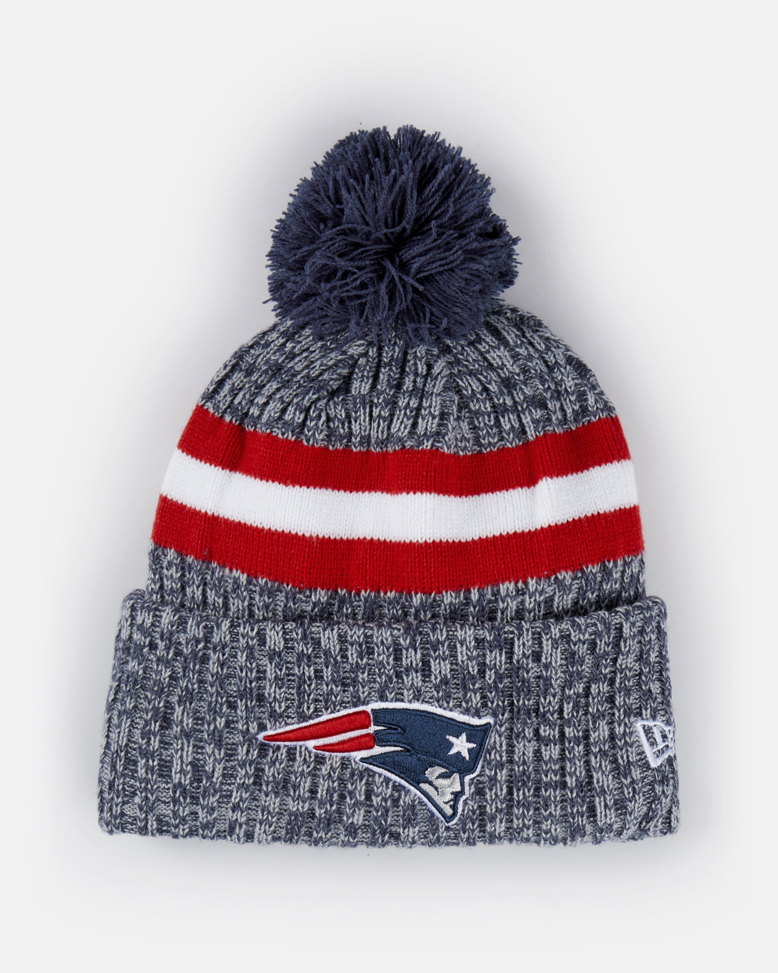 Spurs New Era NFL New England Patriots Bobble Knit Beanie