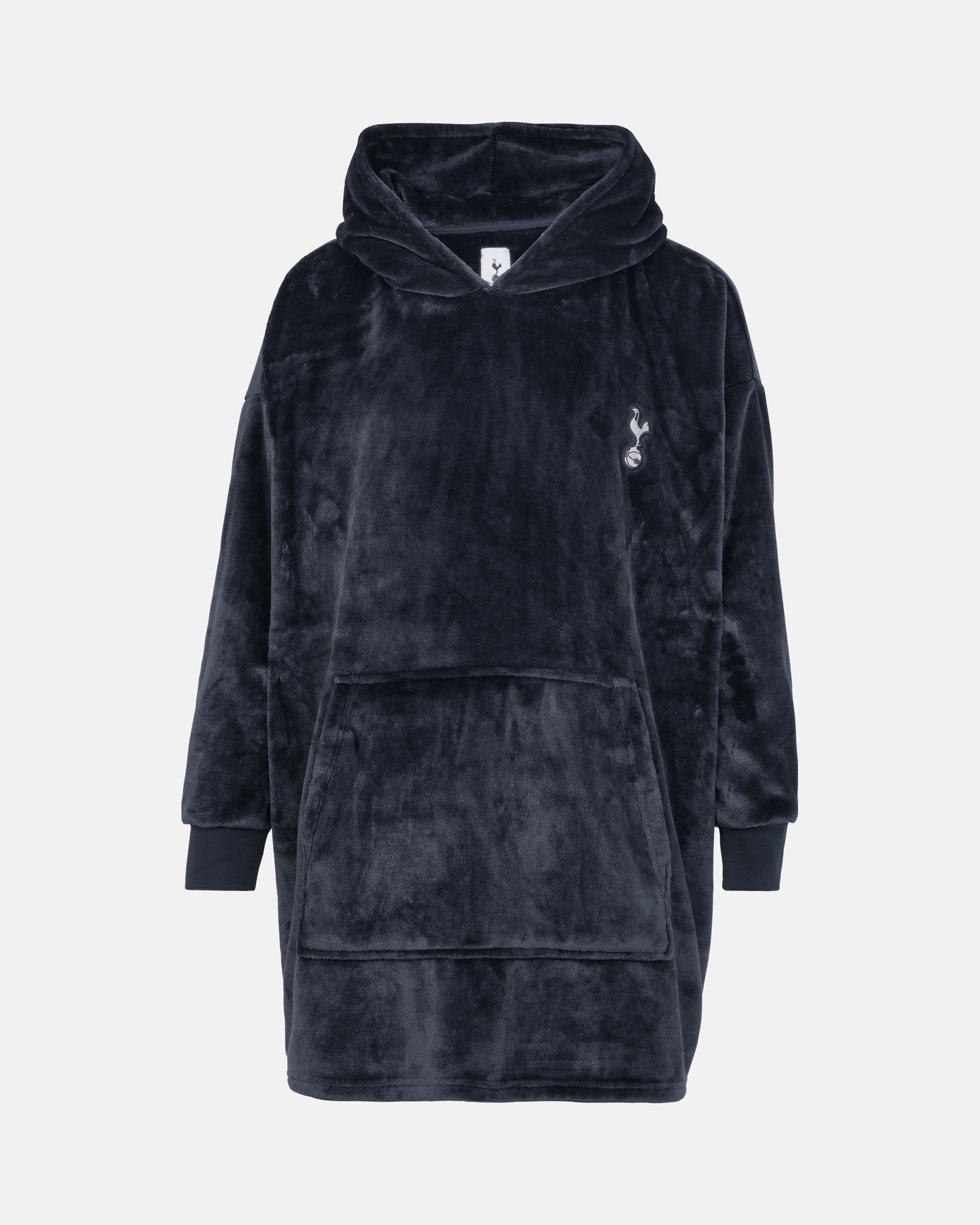 Spurs Mens Navy Oversized Fleece Hoodie