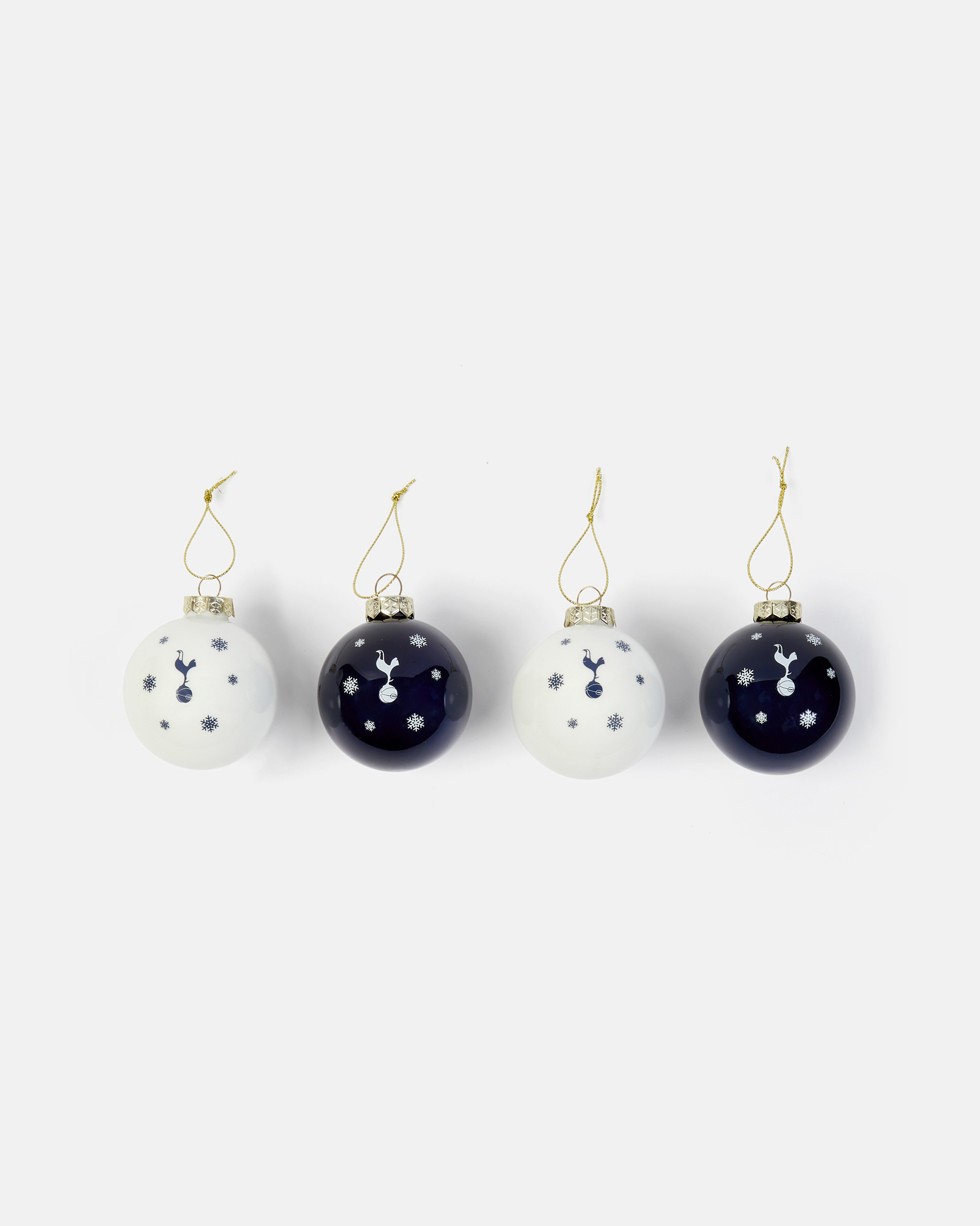 Spurs 4 Pack Crest Baubles