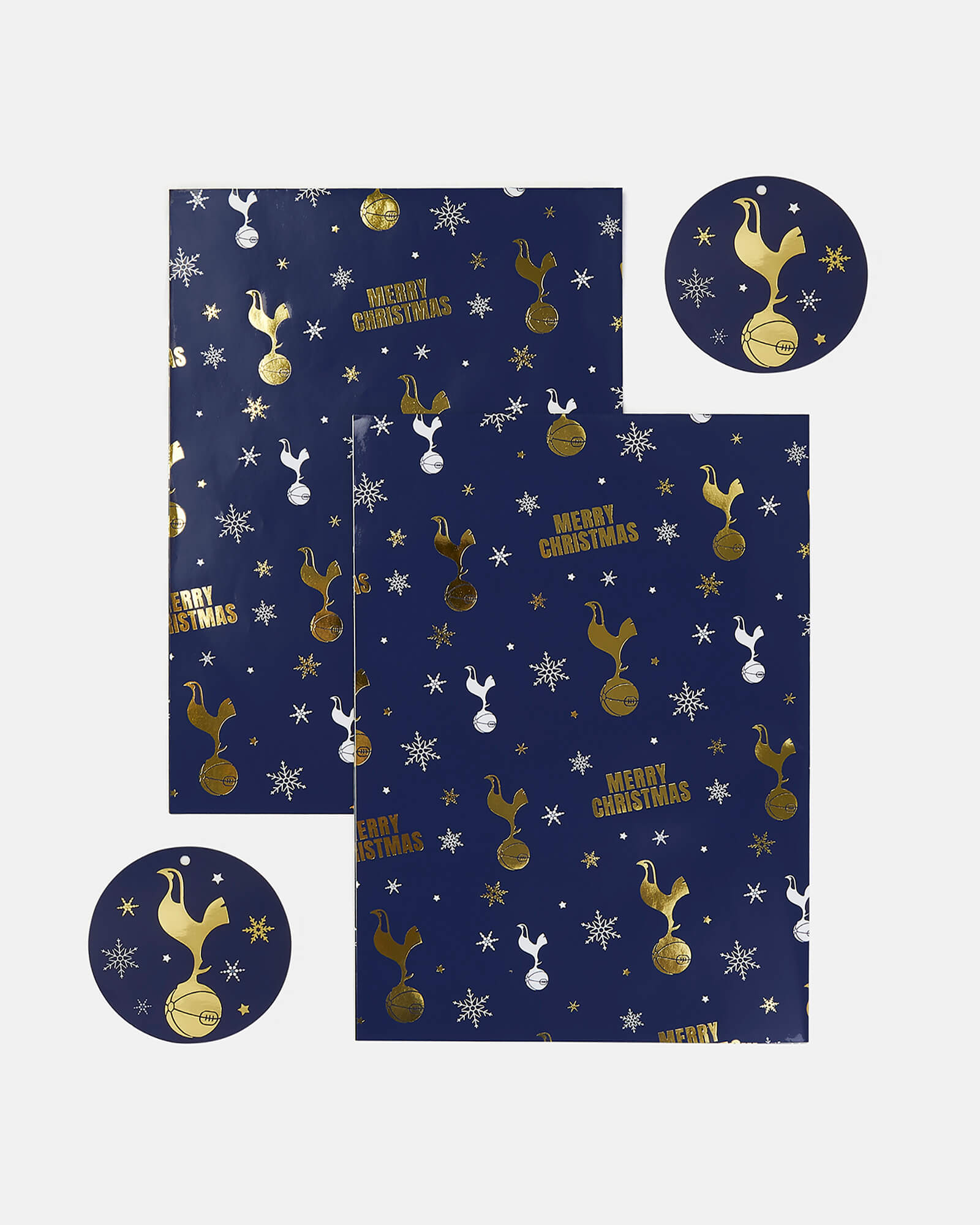 Spurs Christmas 2 Sheets and 2 Tags