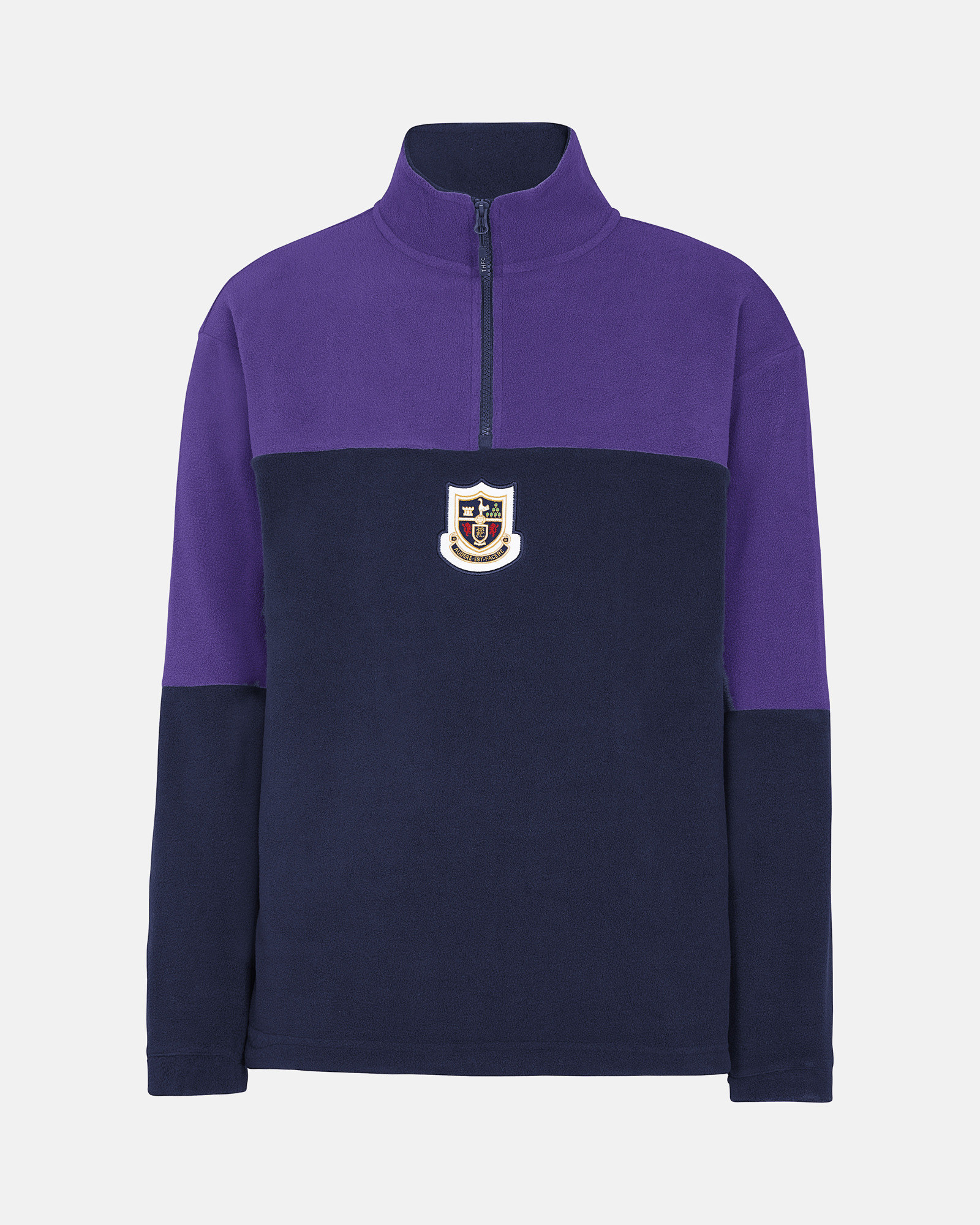 Spurs Heritage Navy 1/4 Zip Fleece Sweatshirt