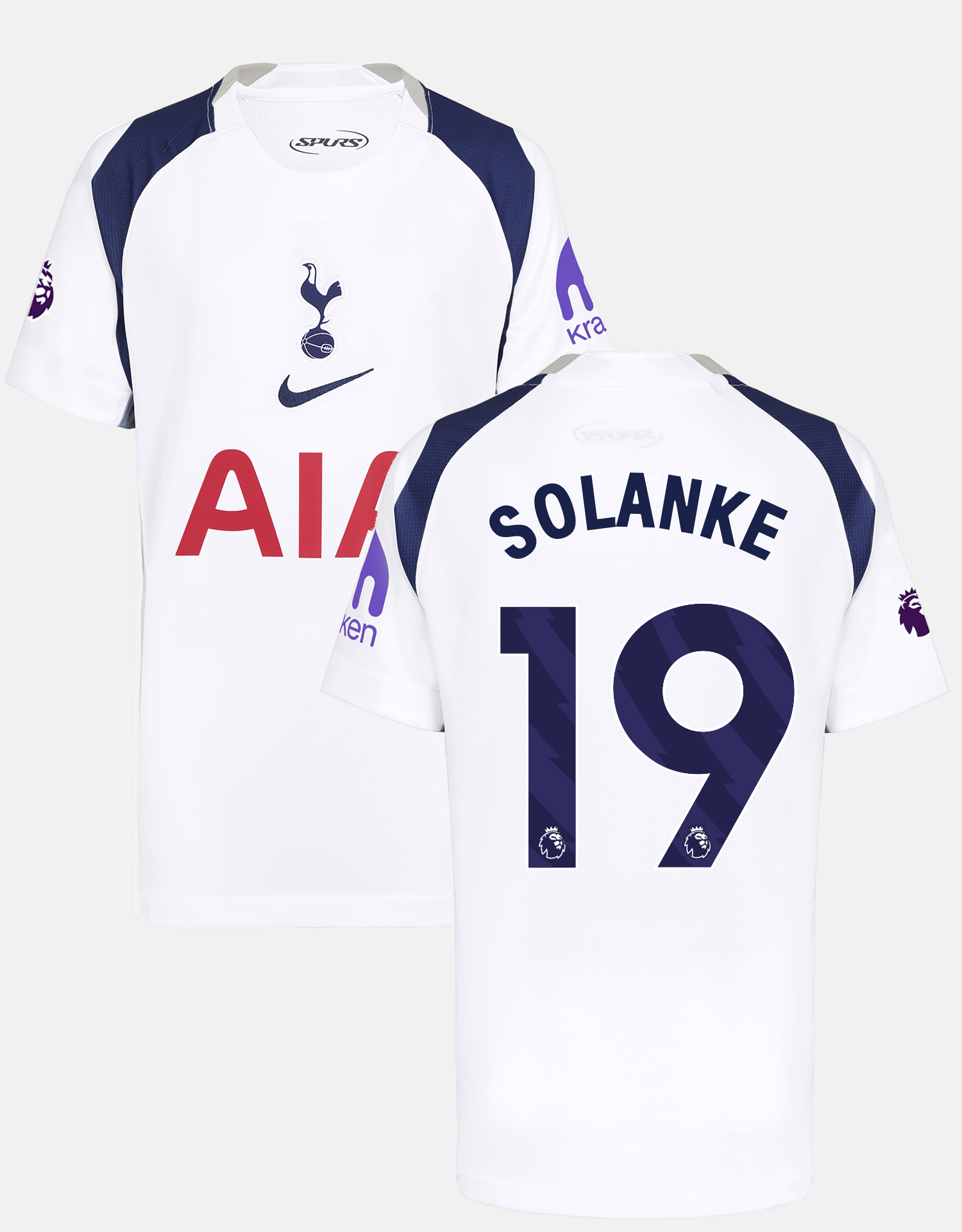 Dominic Solanke Youth XL Stadium Premier League Tottenham Hotspur Home Shirt 2025/26