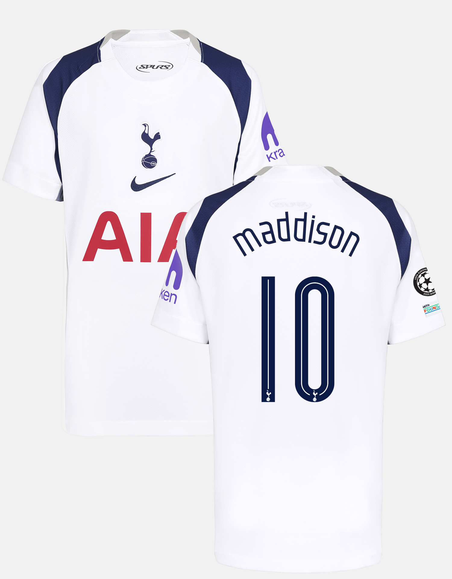 James Maddison Youth XL Stadium Club Tottenham Hotspur Home Shirt 2025/26