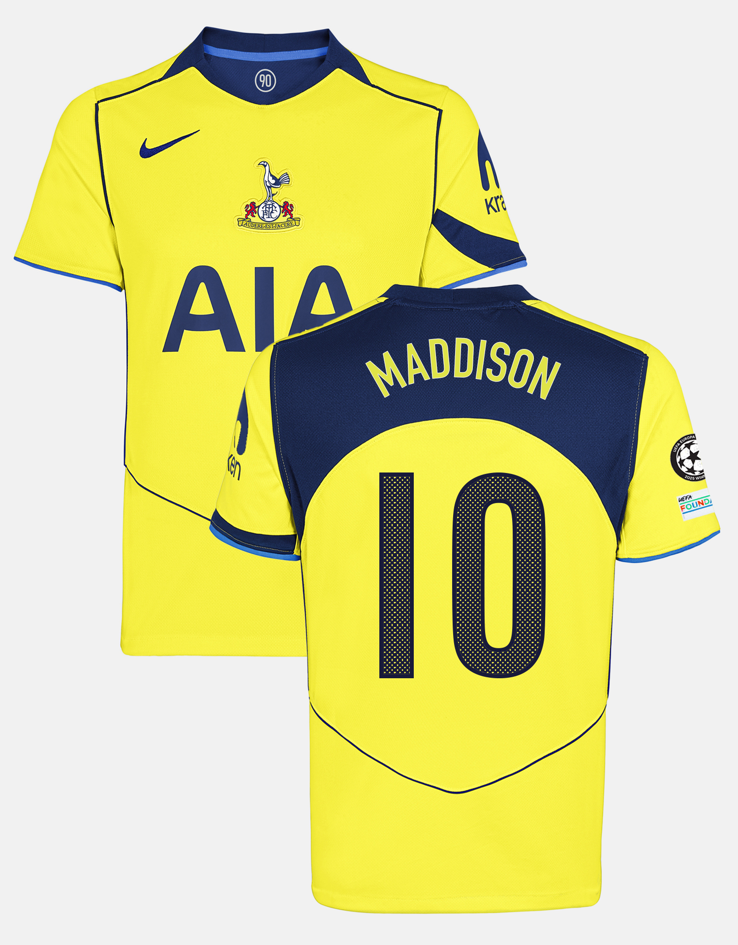 James Maddison Mens Stadium T90 Tottenham Hotspur Third Shirt 2025/26