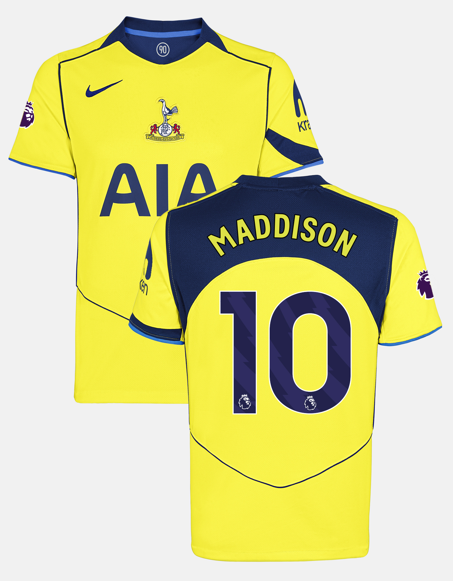 James Maddison Mens Stadium Premier League Tottenham Hotspur Third Shirt 2025/26