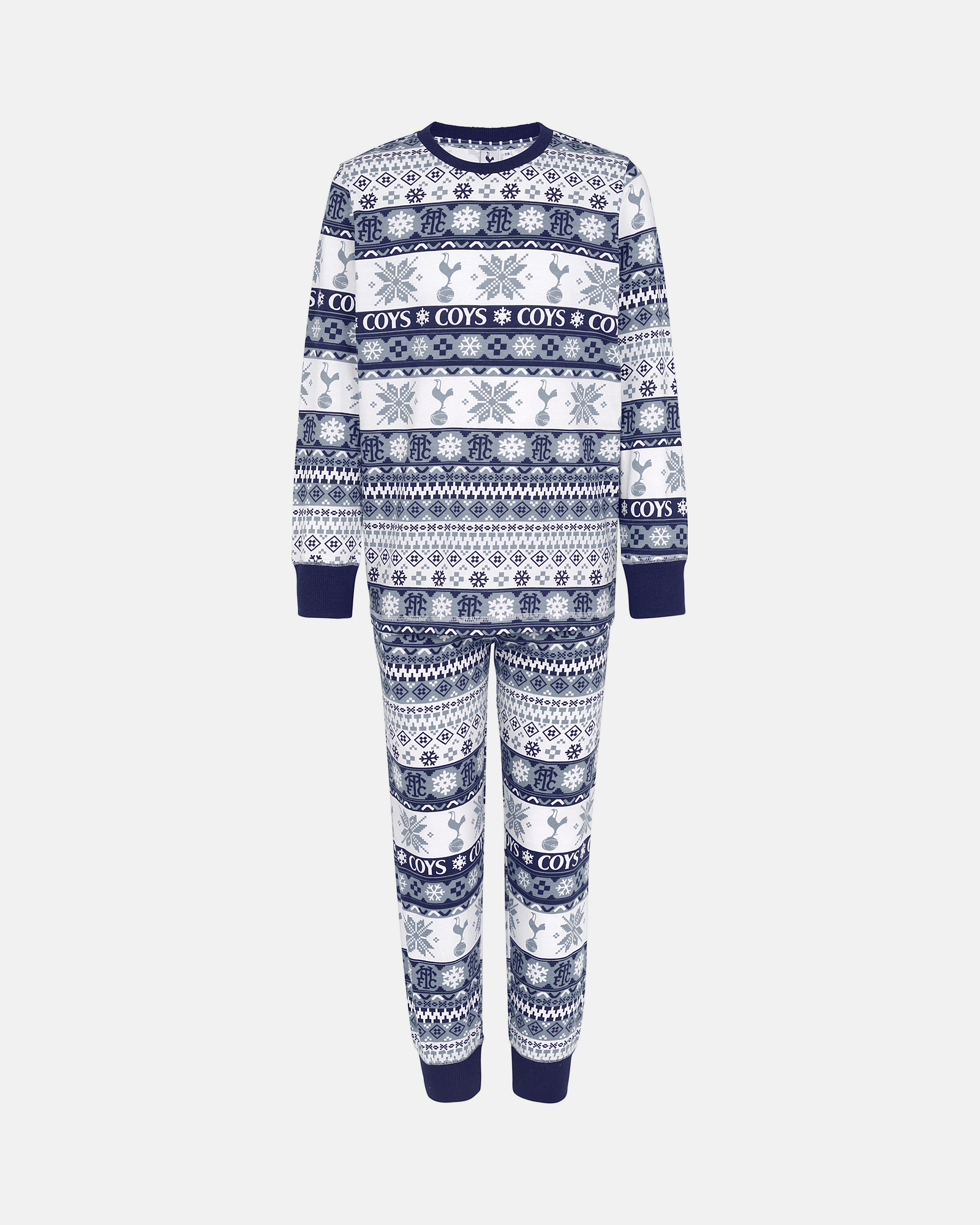 Spurs Kids Family Navy Fairisle Pyjama Set