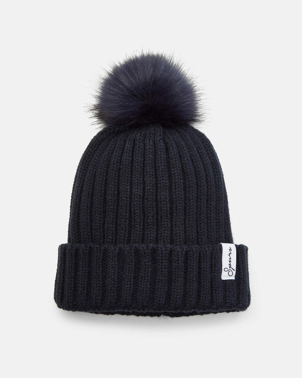 Spurs Adult Navy Beanie with Pom | Official Spurs Store