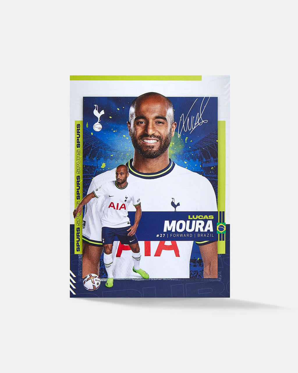  Spurs Moura Postcard 