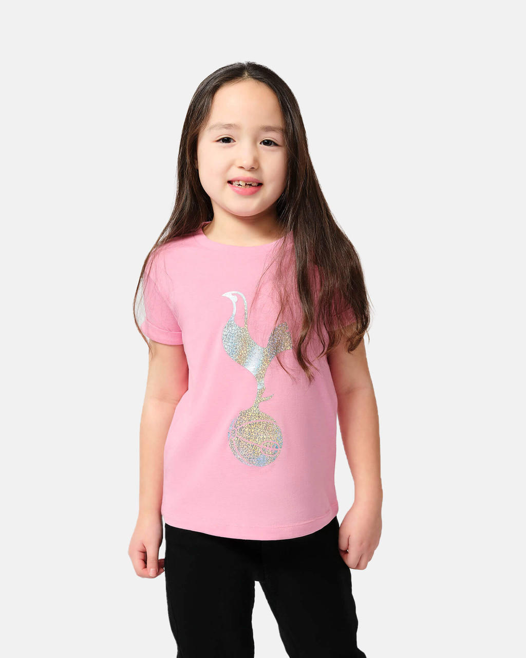 Spurs Kids Cockerel Foil Pink Print PJ Set | Official Spurs Store