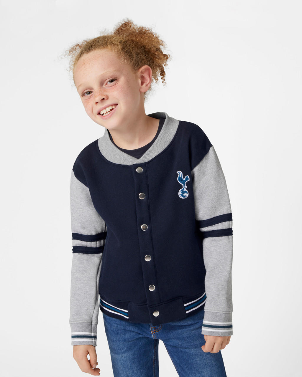  Spurs Kids Baseball Navy Jacket 