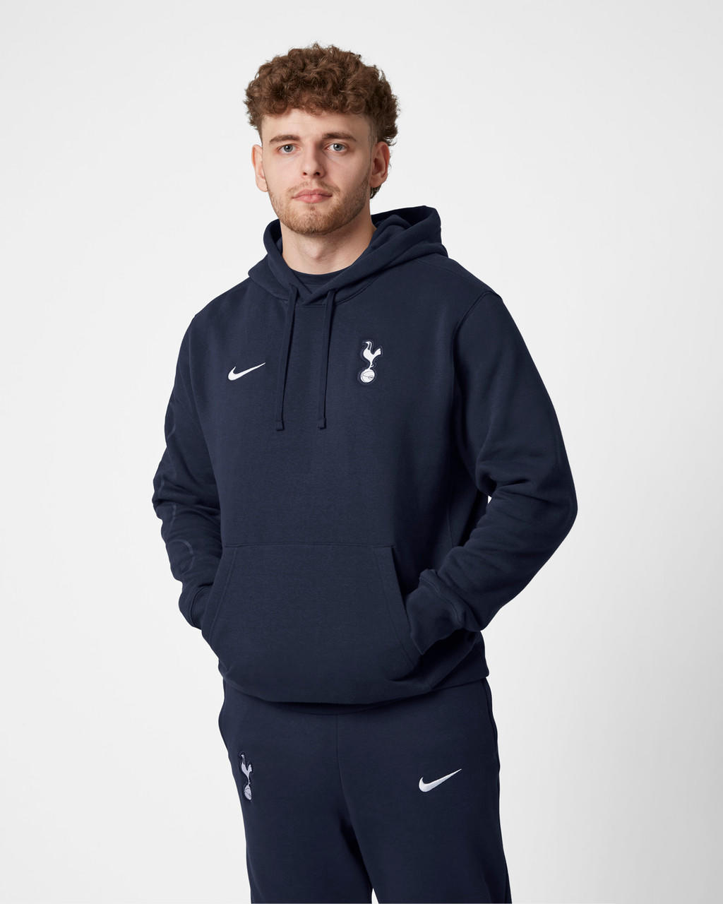 Spurs Adult Nike Crest Navy Hoodie 2023/24