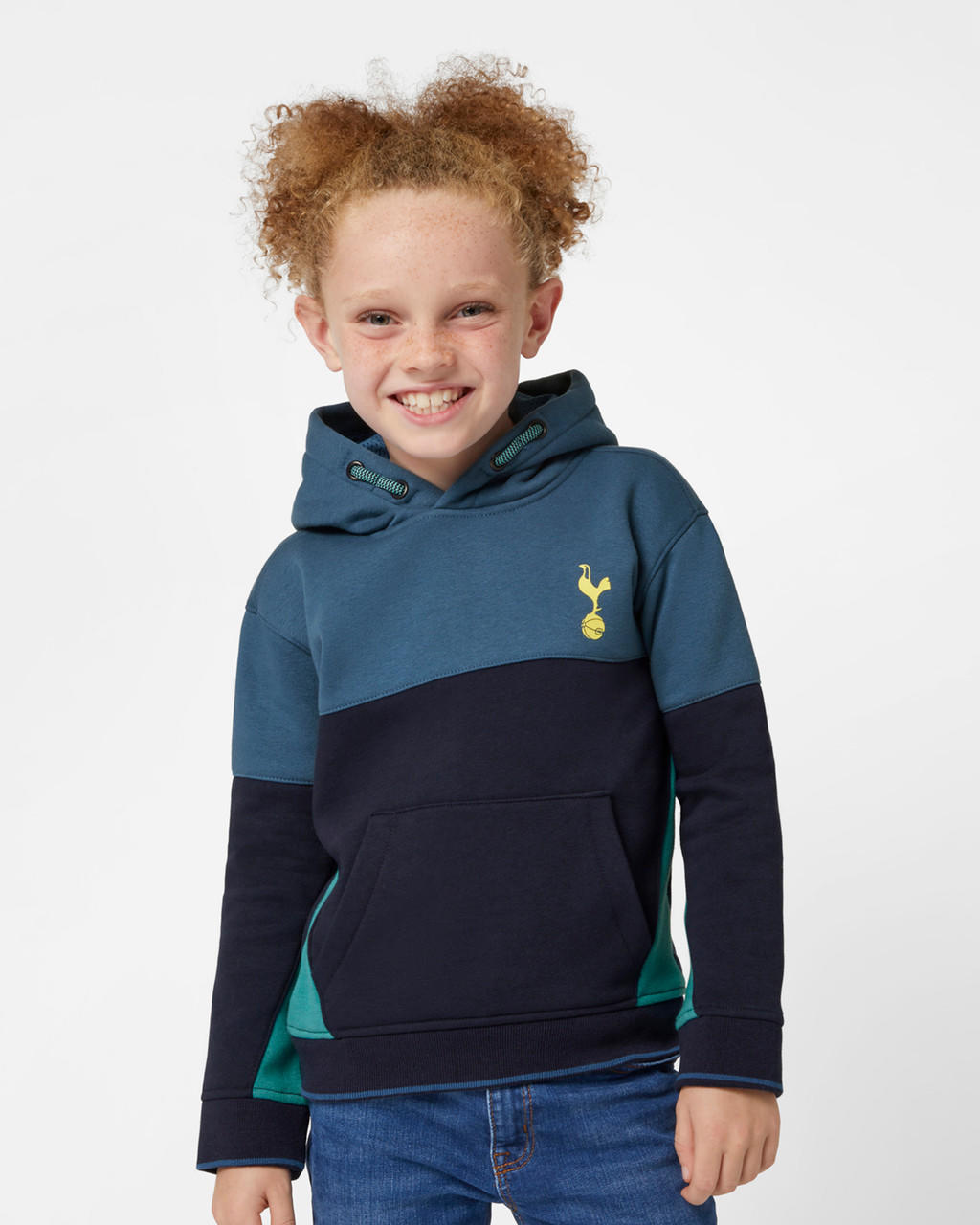  Spurs Kids Colour Block Overhead Hoodie 