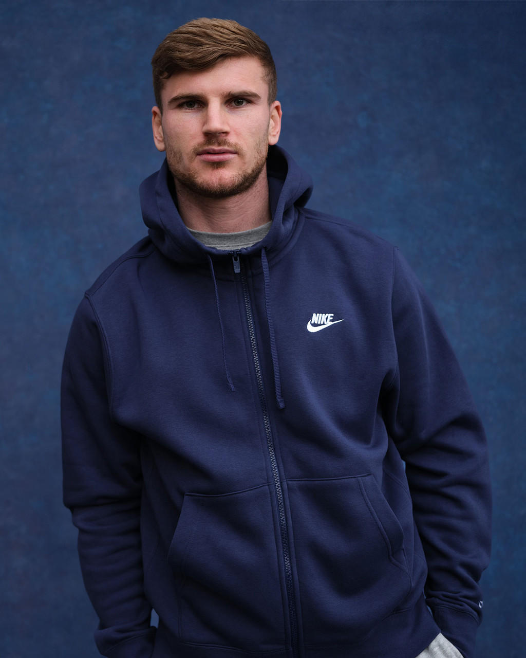 Nike Club Range Spurs Nike Mens Navy Club Zip Hoodie 