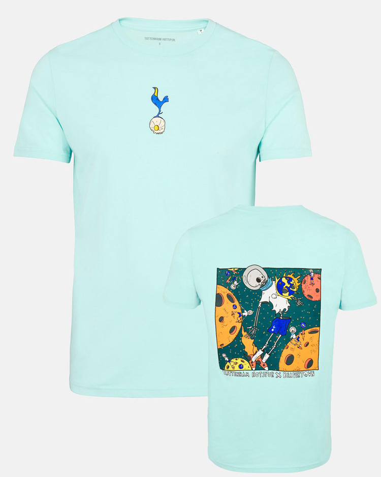 Spurs x Beavertown Spaceman Print Blue T-Shirt