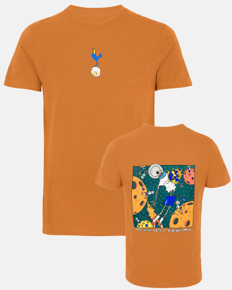 Spurs x Beavertown Spaceman Print Orange T-Shirt