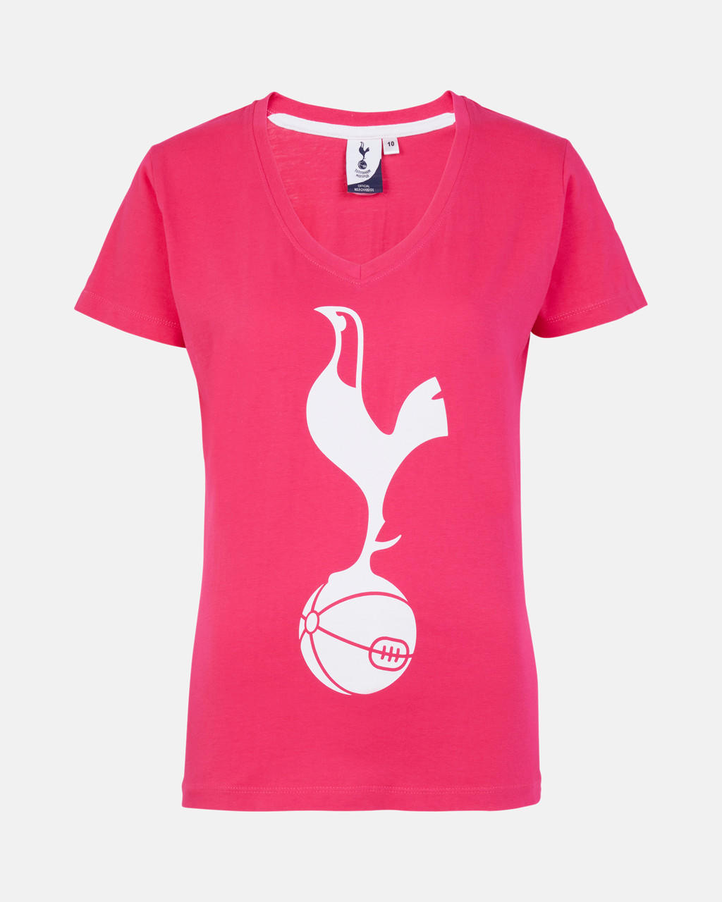  Spurs Womens Pink Cockerel Print Tee 