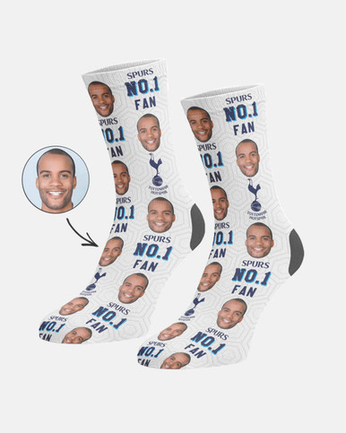 Spurs Personalised Number 1 Fan Socks Tottenham Hotspur Spurs Personalised Number 1 Fan Socks Tottenham Hotspur