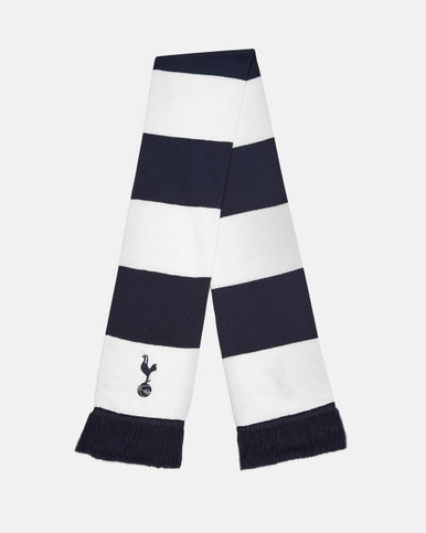 Tottenham Hotspur Official Scarf – Navy & Grey, Jacquard Knit, 100% Acrylic, 132cm X 19cm, Licensed Fan Gear