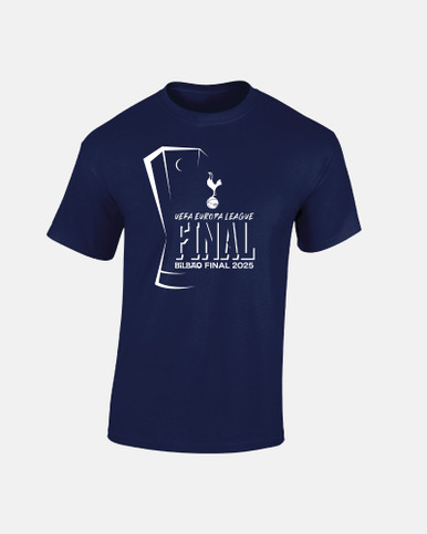Spurs Europa League 2025 Final Navy Adult T-Shirt | Spurs