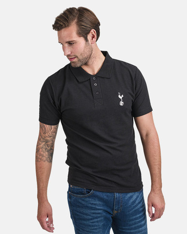 Topman monogram polo with contrast collar in navy - part of a set