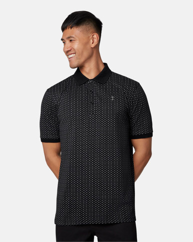Spurs Mens All Over Printed Pattern Polo | Official Spurs Store