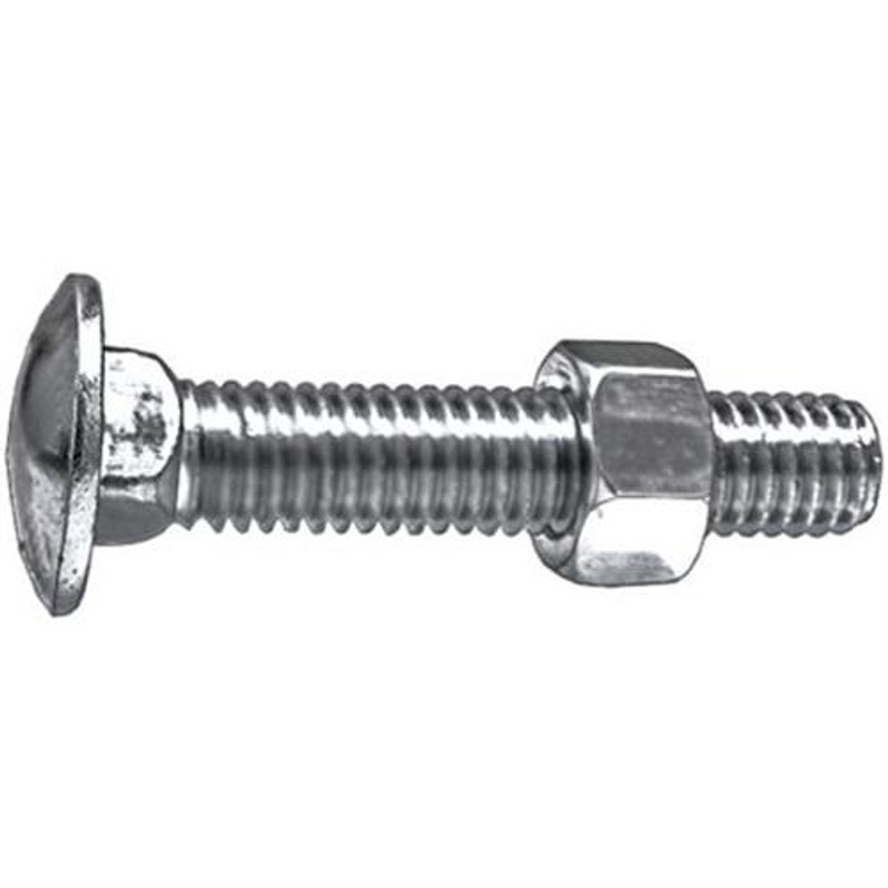 38 X 2 Carriage Bolt Nut Zinc Uss Coarse Thread Grade 2 Qty 25 