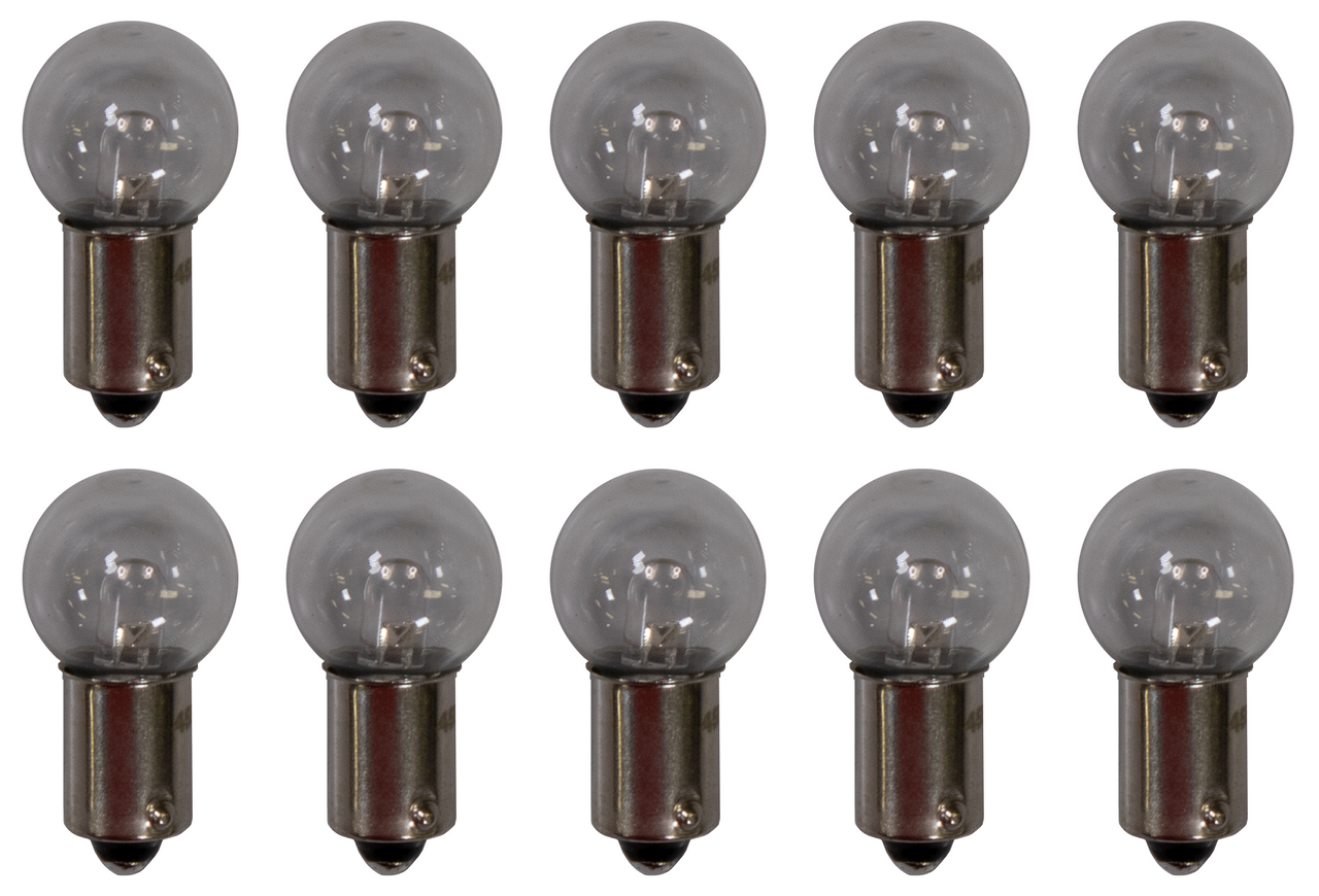 Box of 10 408 Blinking Lamp Bulb Flashing LED Lightbulbs 6.5V, Warm White