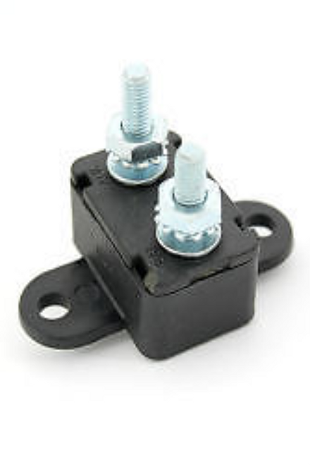 10A Type 1 Circuit Breaker, 10 Amp Auto Reset, Bracket, Nuts/Washers, CB133-10