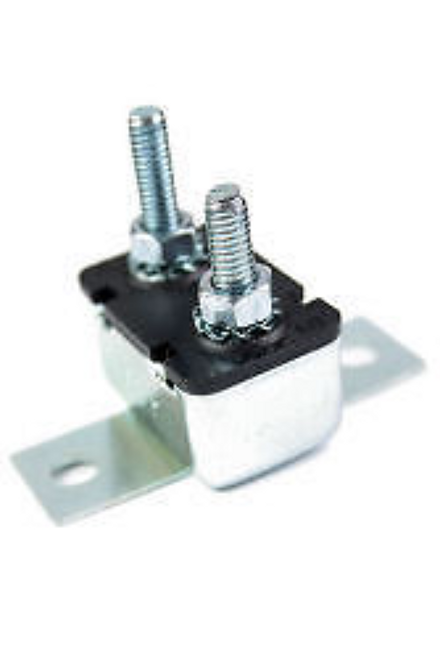 15A Type 1 Circuit Breaker, 15 Amp Auto Reset, Bracket, Nuts/Washers, CB130-15