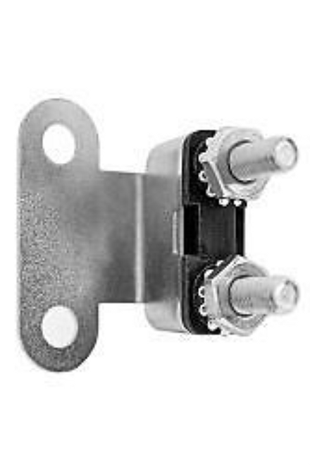 20A Type 2 Circuit Breaker, 20 Amp Auto Reset, Bracket, Nuts/Washers, CB129-20