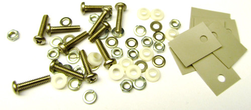 Set of 10 pcs TO-220 Insulator/Mounting Kits STAINLESS STEEL Rubberized Silicone