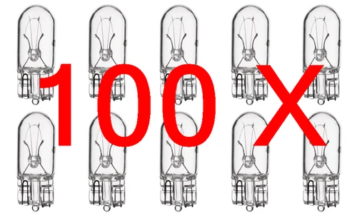 100 pieces #194 Lamp Auto Bulb Automotive Lightbulbs 14V 3.78W 0.27A