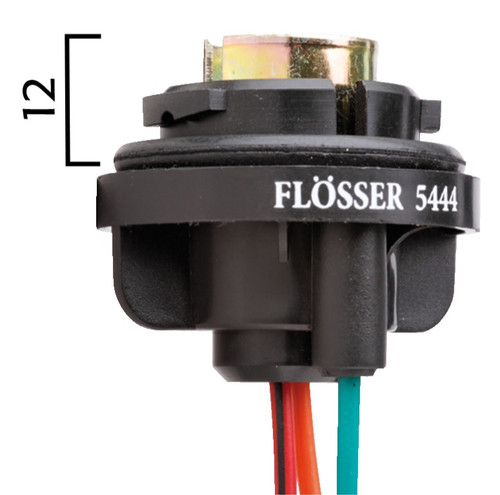 Connector Plug Socket 5.5" pigtail 1157 bulbs BAY15d double contact bayonet base