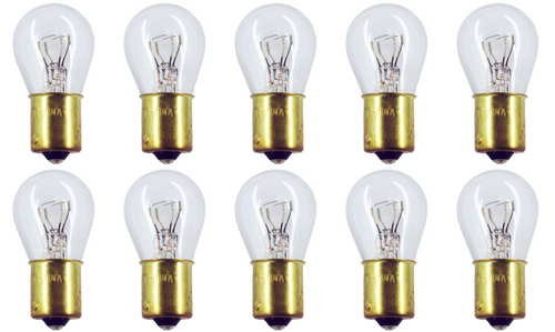 Box of 10 Bulbs #1691 28V, 17W, BA15s Base, S-8