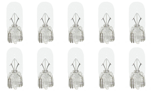 Box of 10 Bulbs 2825LL, 12V, 4.8W, W2.1x9.5d, T-3 1/4