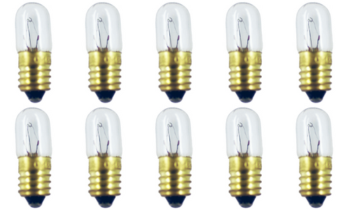 Box of 10 #1487 Lamp Bulb 14V, 2.8W, E10, T-3 1/4