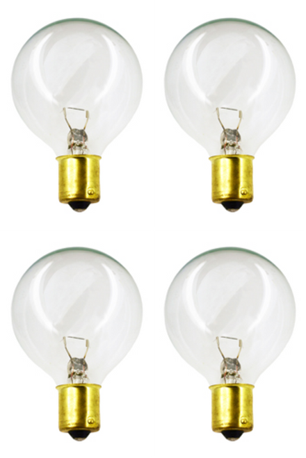 4-PackLight  Bulb #20-99C Clear 12 V, 13W, BA15s Base, G-16.5, Camper/RV