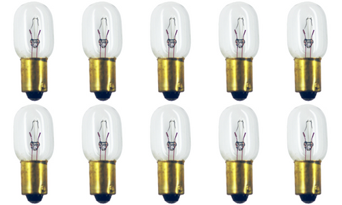 Box of 10 Bulbs #1495 28 V, 8.4 W, BA9s Base, T-4.5