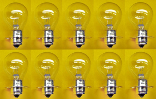 Box of 10 #1561 Lamp Auto Bulb Automotive Lightbulb, 6.3V, 28.4W, P15s base