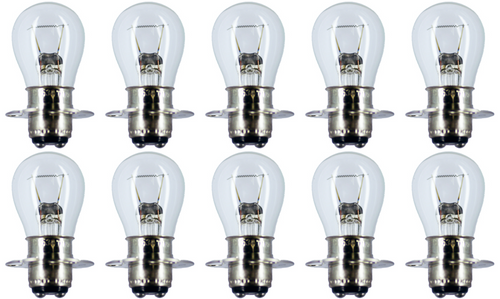 Box of 10 Bulbs #1634, S-8, 20 V 20 W, P15d Base for Leitz Leica B&L Microscopes