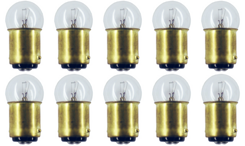 Box of 10 Bulbs #1224 32 V, 5.12 W, BA15d Base, G-6