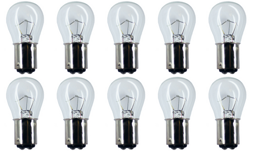Box of 10 Bulbs #1229 40 V, 15.2 W, BA15d Base, S-8