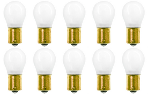 Box of 10 #1156IF Lamp Auto Bulb Internally Frosted, 12.8V, 26.88W, BA15s, S-8