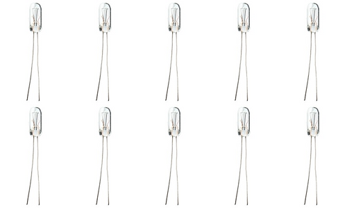 Box of 10 Bulbs #2182 / 2182D Lamp 14 V, 1.12 W, Wire Terminal Base, T-1.75