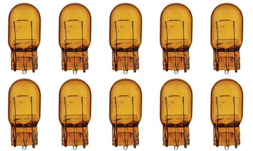 Box of 10 #7440NALL 7440 Natural Amber Long Life Lamp Auto Bulb 12V 21W