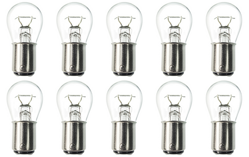 Box of 10 #7439 Lamp Auto Bulb Automotive Lightbulb 24 Volt, 20 Watt, BA15d base